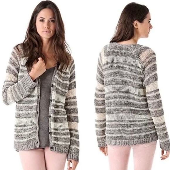 Rag & Bone Caterina Stripe Button Cardigan - Picture 1 of 9